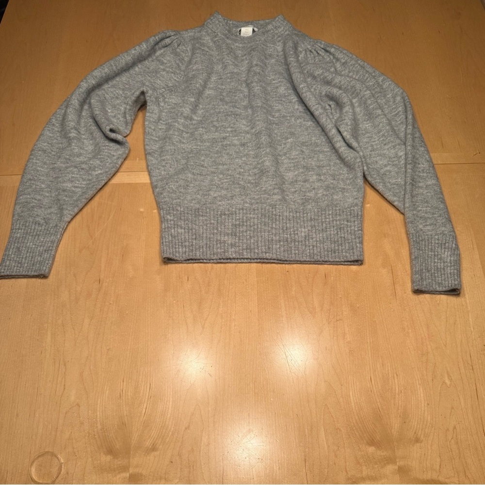H&M Light Heather Gray Knit Sweater